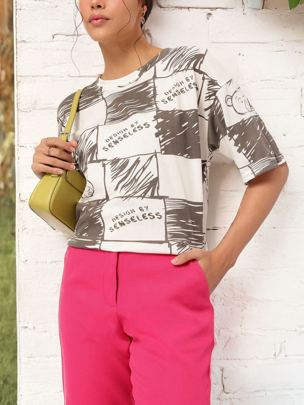 DressBerry Street Savvy Printed T-shirt