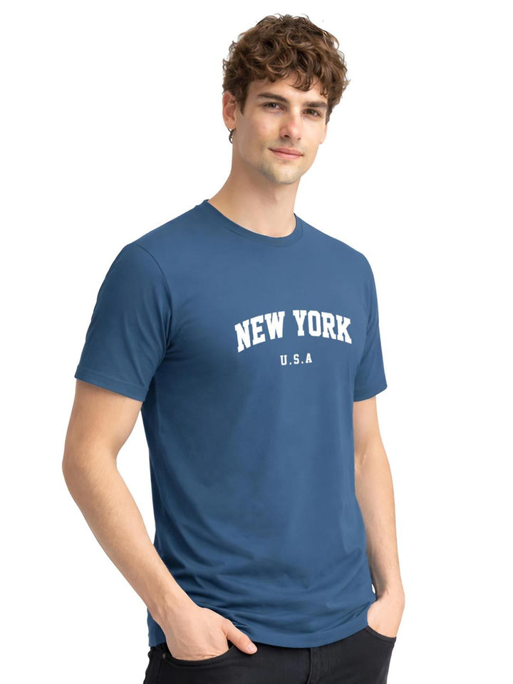 ADRO Men Typography Printed T-shirt