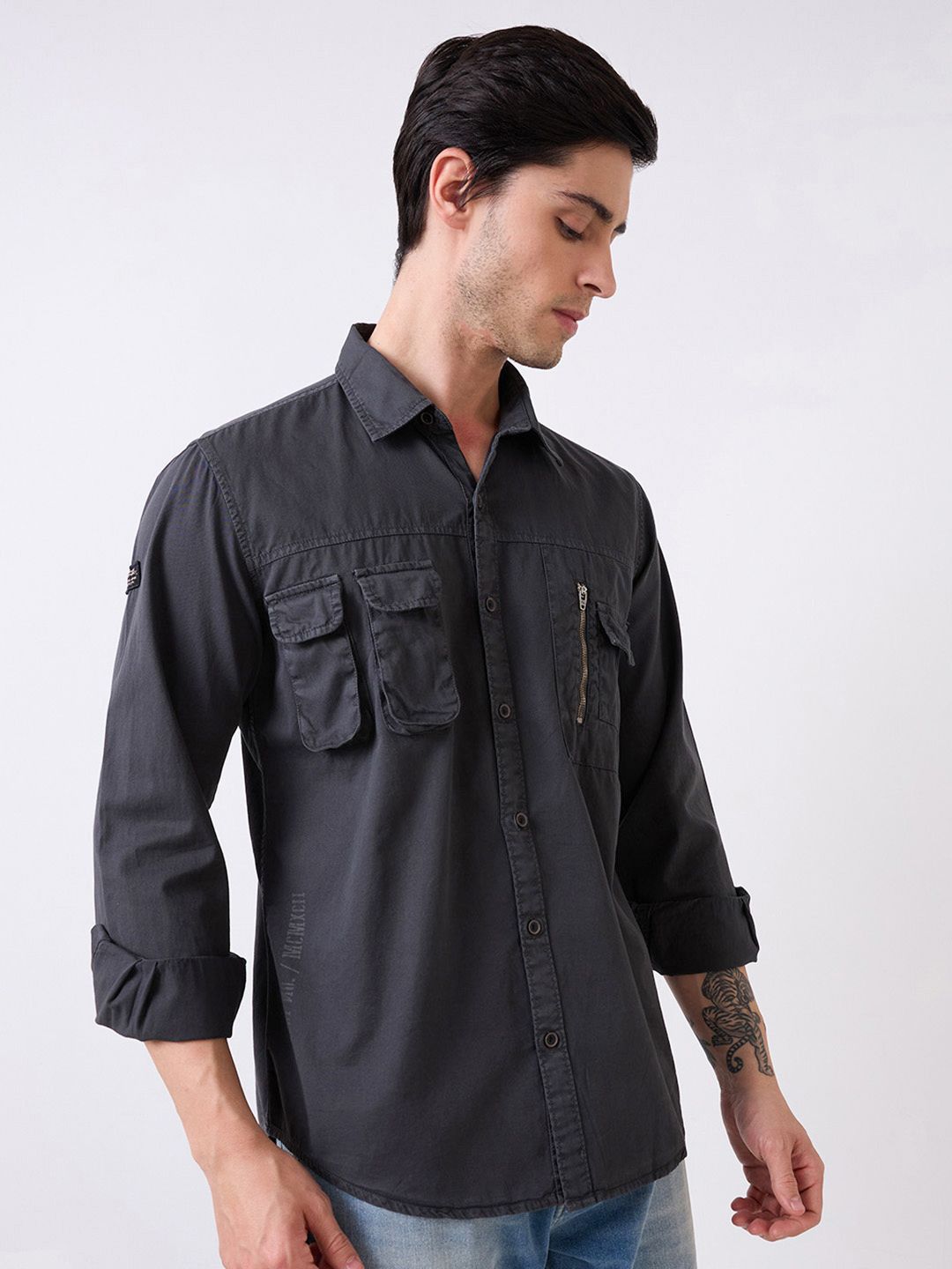 SPYKAR Men Slim Fit Opaque Casual Shirt