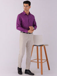 The Indian Garage Co. X Luxe Men Spread Collar Solid Slim Fit Formal Shirt