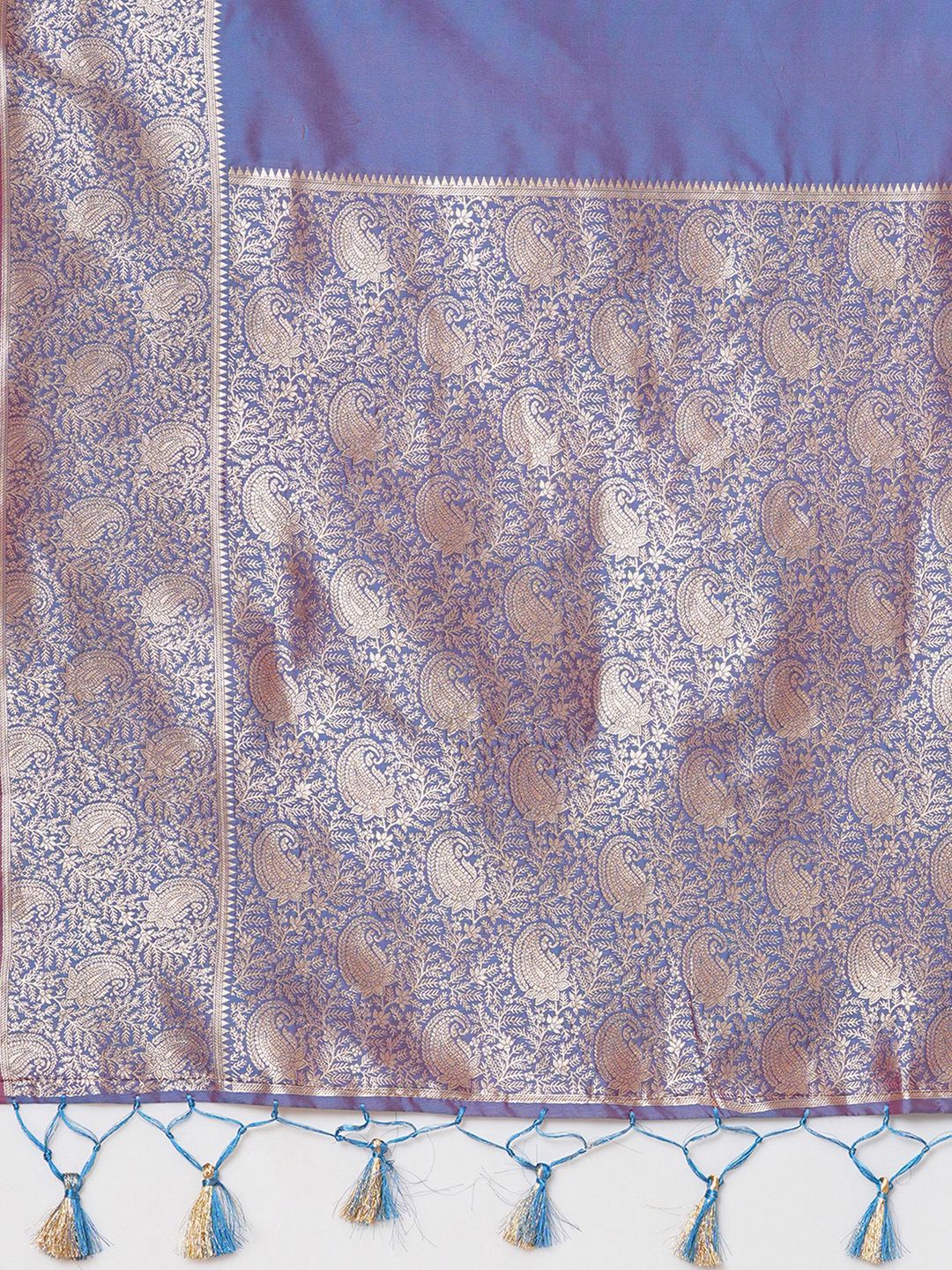 House of Pataudi Woven Design Banarasi Saree With Blouse Piece