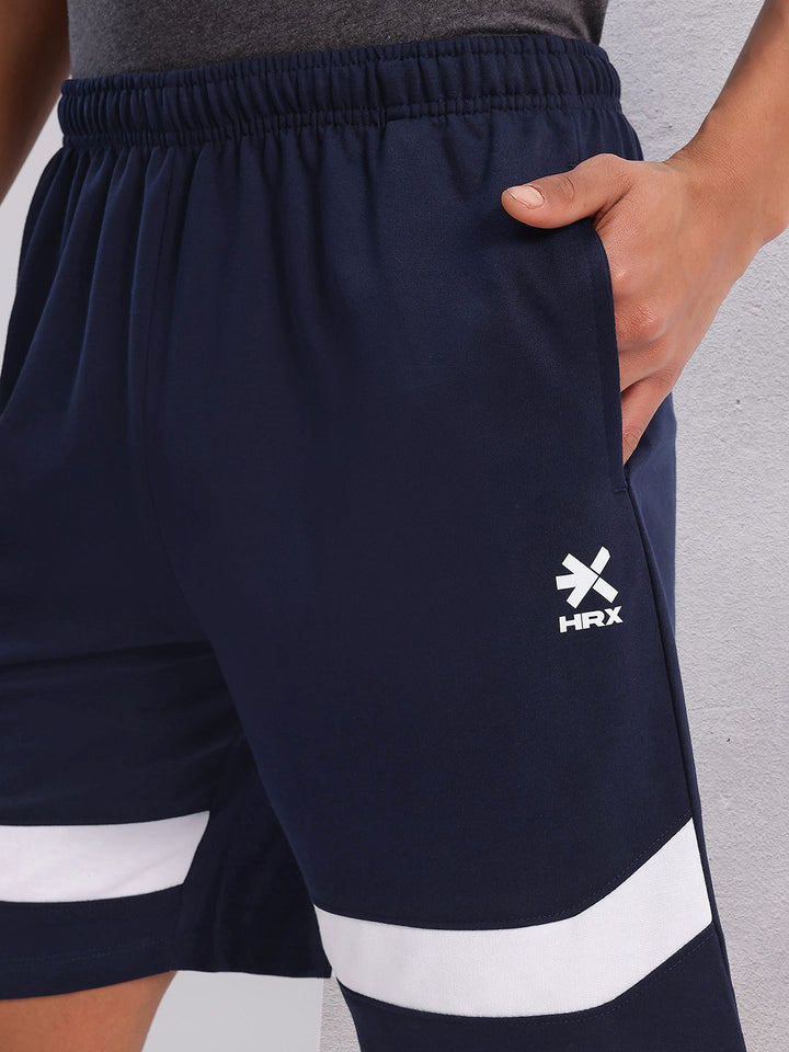 HRX by Hrithik Roshan Men Mid-Rise Colourblocked Lifestyle Shorts