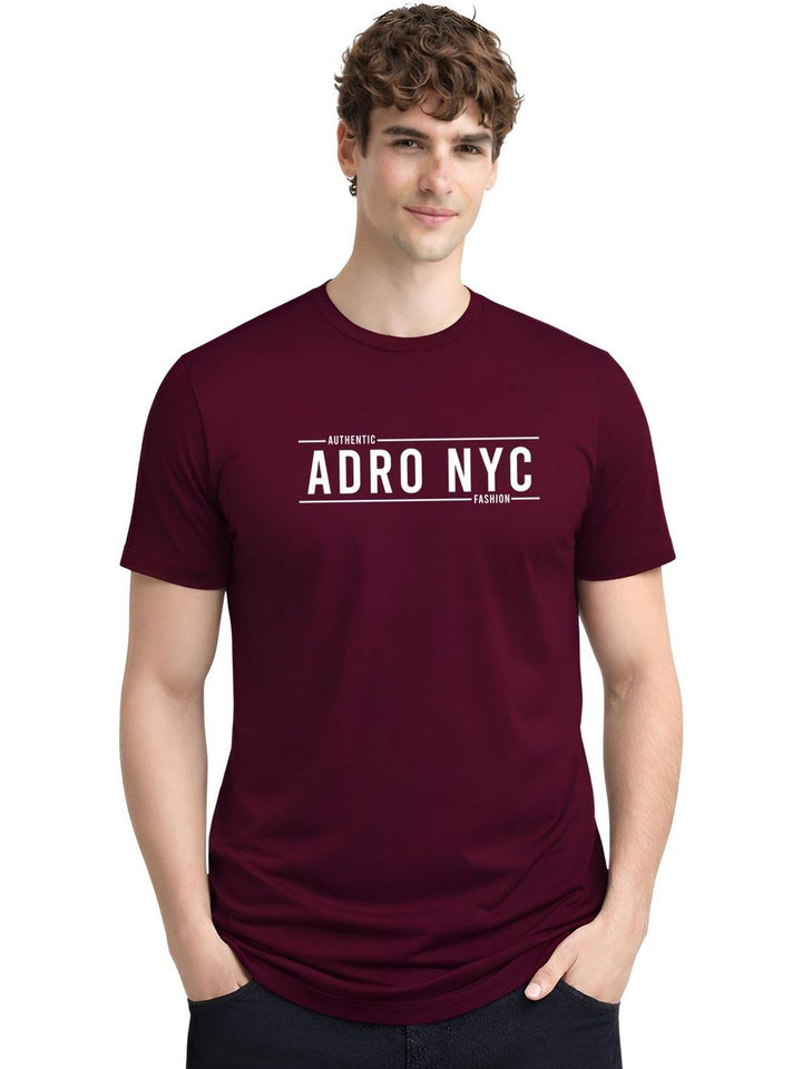ADRO Men Typography 3 Printed T-shirt