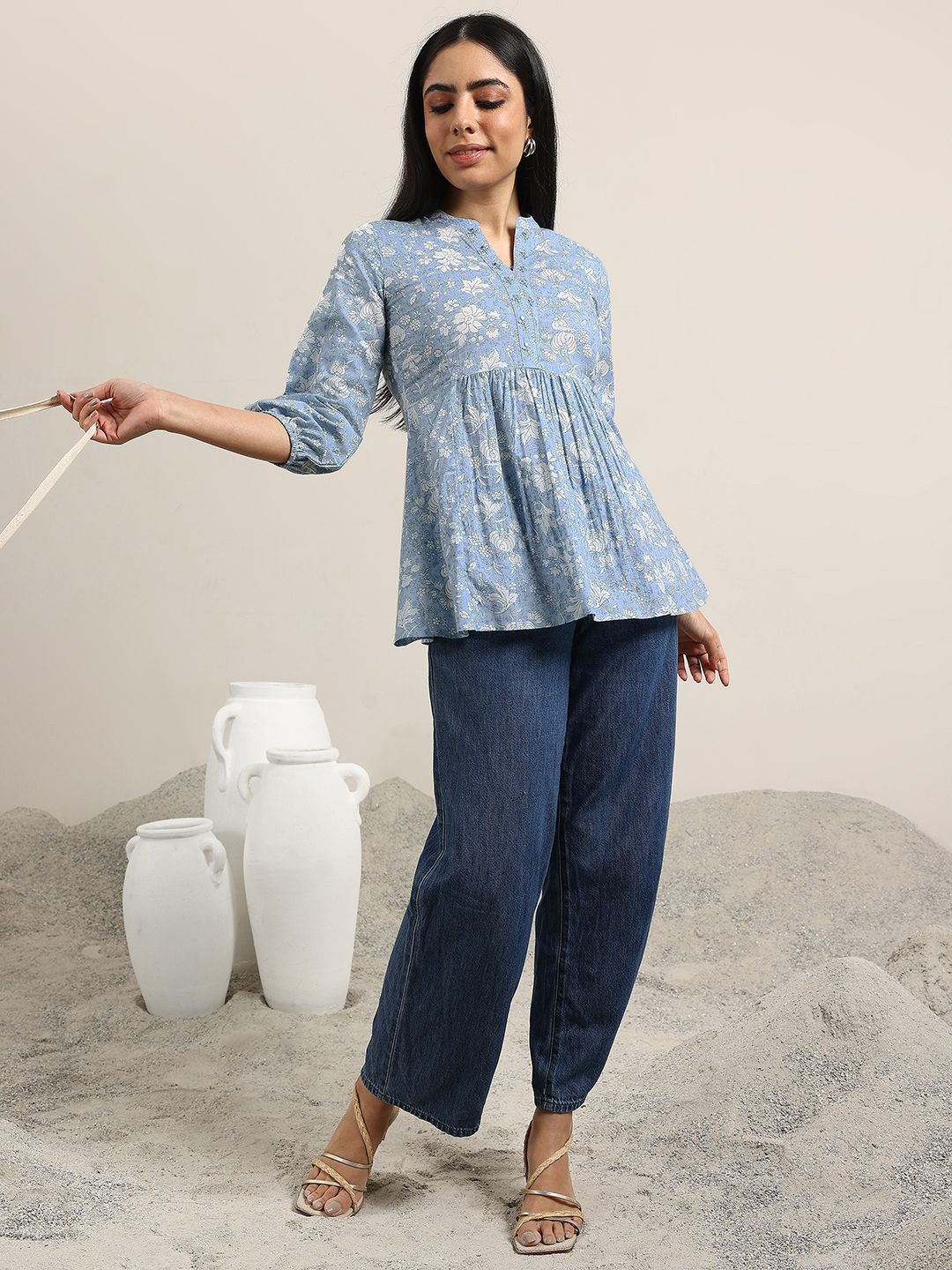 Libas Woven Design Kurti