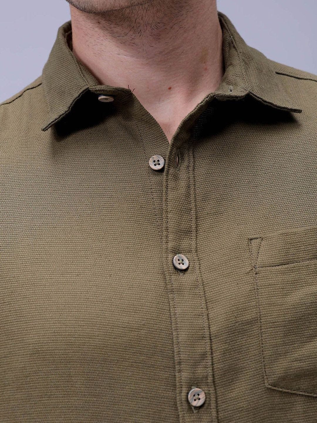 The Indian Garage Co Men Regular Fit Solid Resortwear Shirt