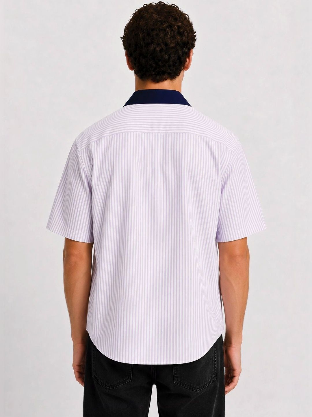 ADRO Men Relaxed Striped Casual Shirt