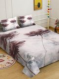 Myntra Elegant Homes Off White Floral 300 TC Cadar Katil King dengan 2 Sarung Bantal