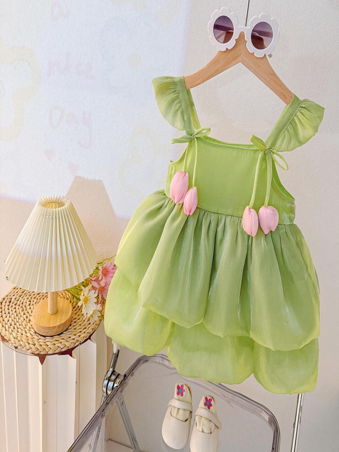 YK Floral A-Line Dress