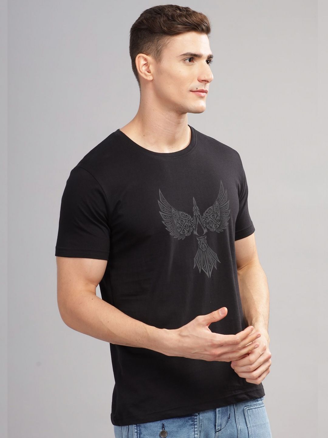ADRO Men Printed T-shirt