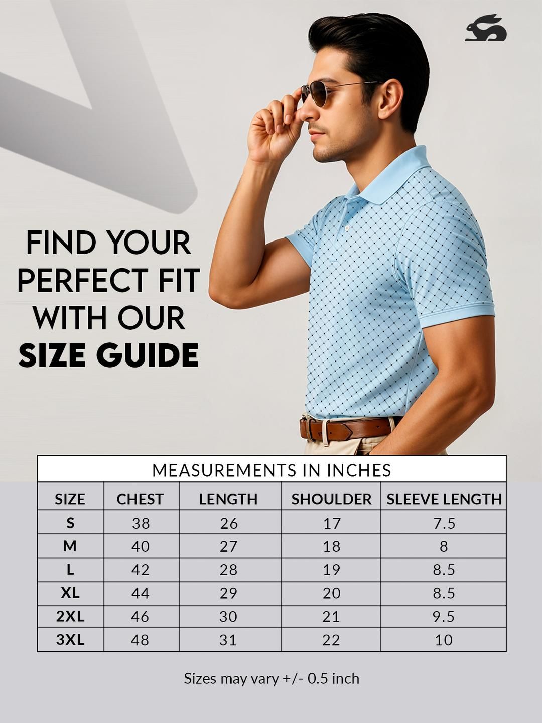 ADRO Men Blue Cotton Tshirts