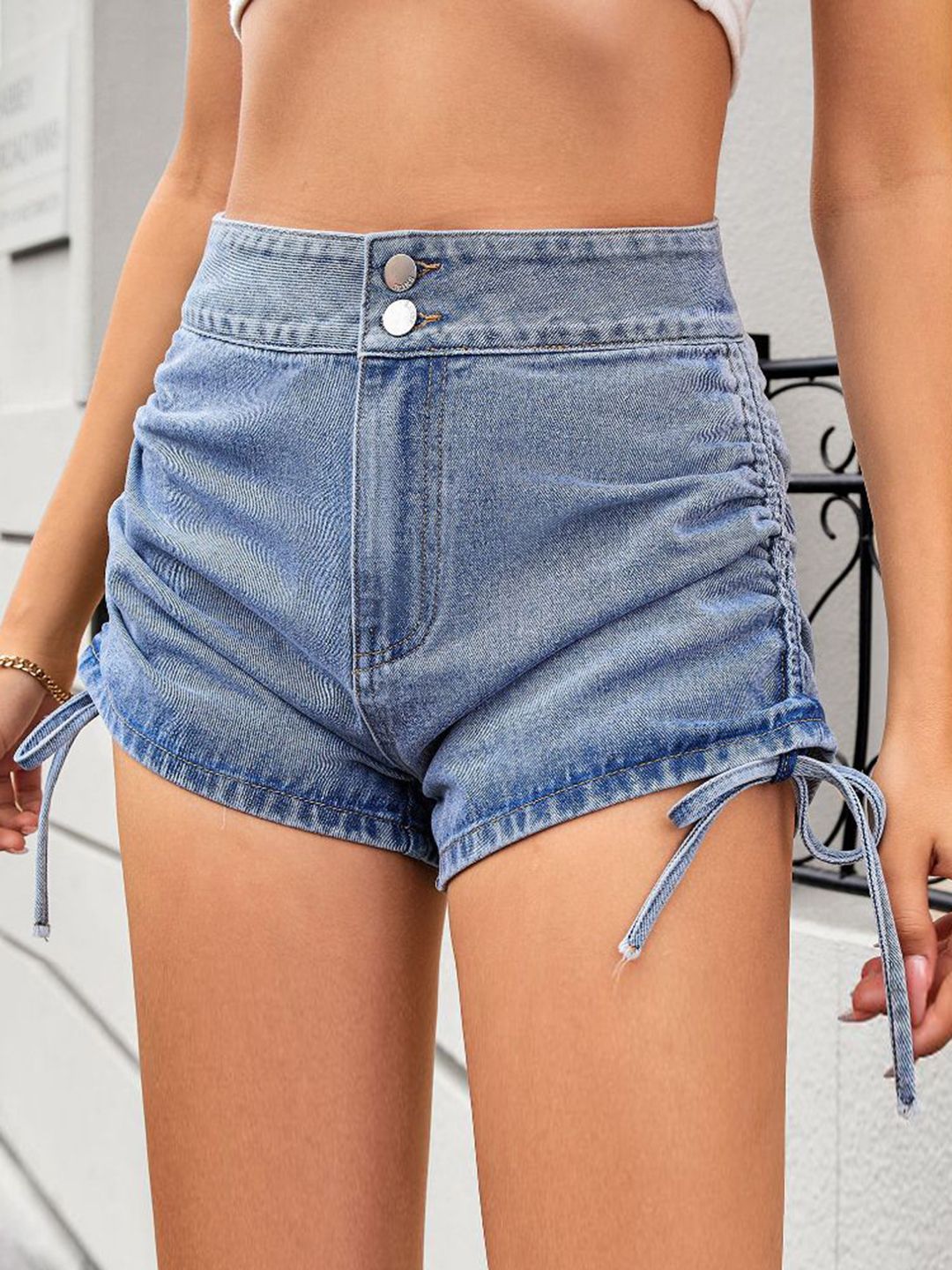DressBerry Women Slim Fit Denim Shorts