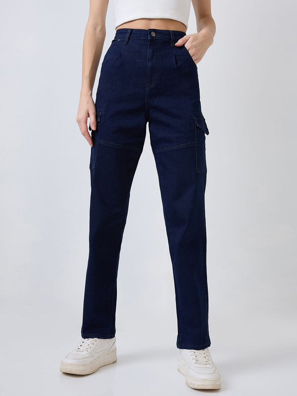 SPYKAR Women Straight Fit High-Rise Highly Distressed Jeans