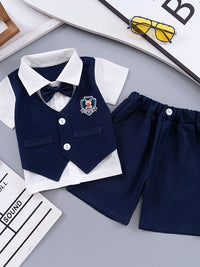 YK Boys Single Breasted 4-Piece Suit