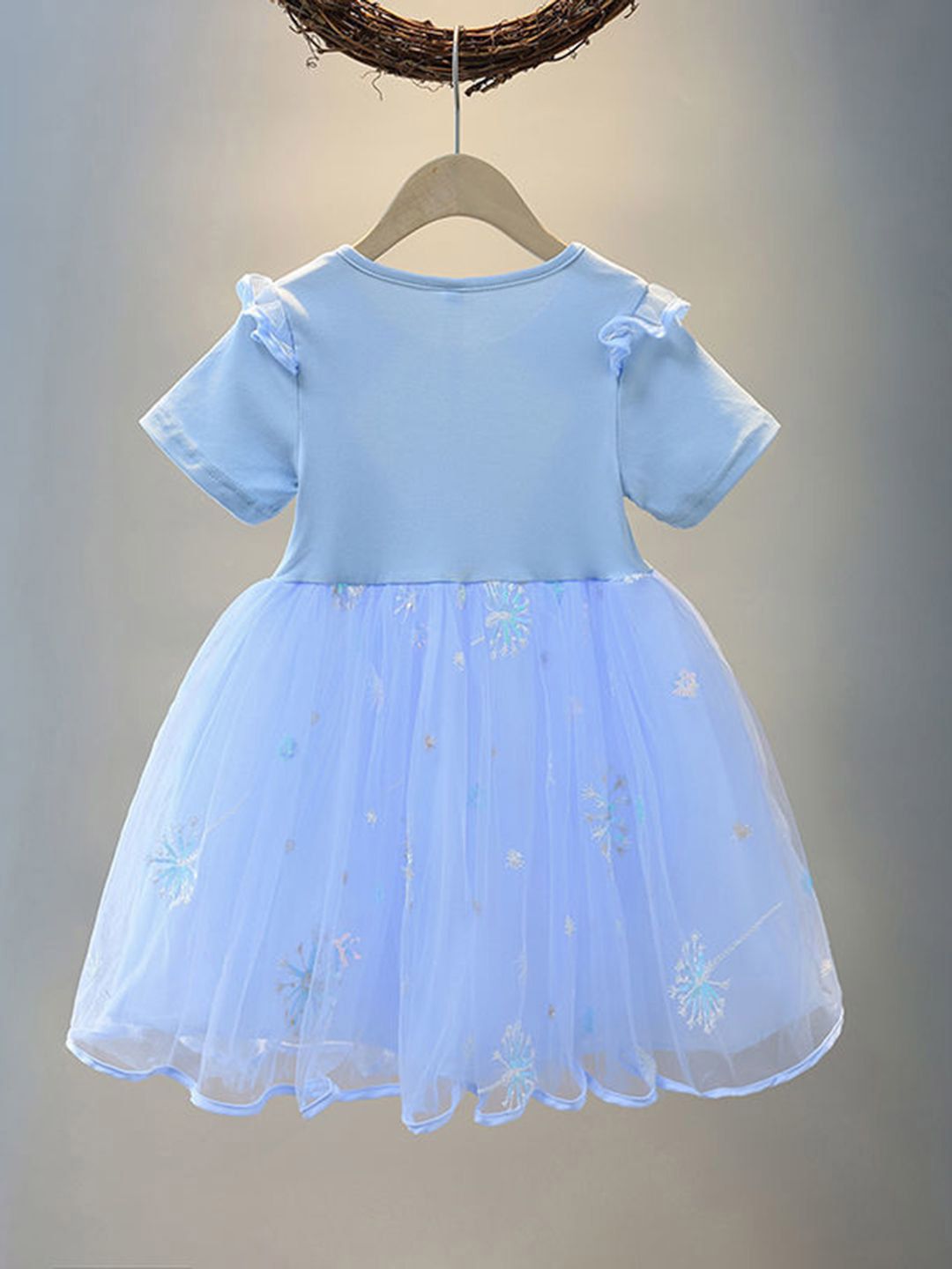 YK Embellished Fit & Flare Dress