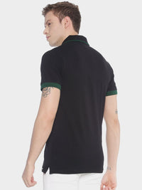 ADRO Men Colourblocked Polo Collar T-shirt