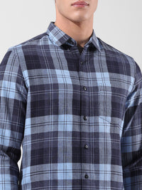 The Indian Garage Co Checked Cotton Slim Fit Casual Shirt