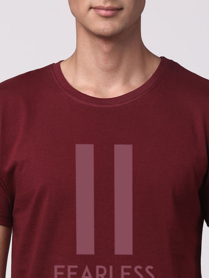 ADRO Men Typography Printed Cotton T-shirt