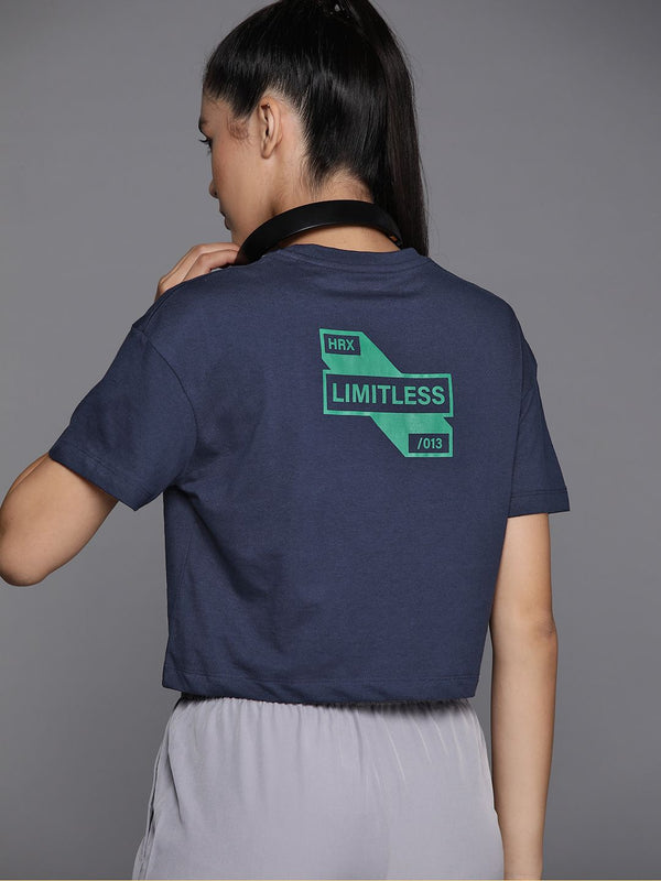 HRX by Hrithik Roshan Typography Printed Short Sleeves T-shirt