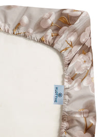 KLOTTHE Cream Floral Printed Dilengkapi 300 TC King 7D Cadar Dengan 2 Sarung Bantal