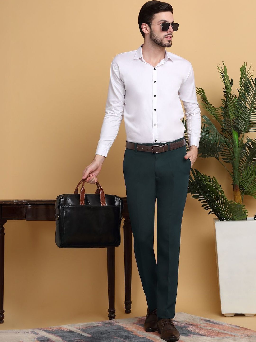Moda Rapido Men Slim Fit Easy Wash Pleated Seluar
