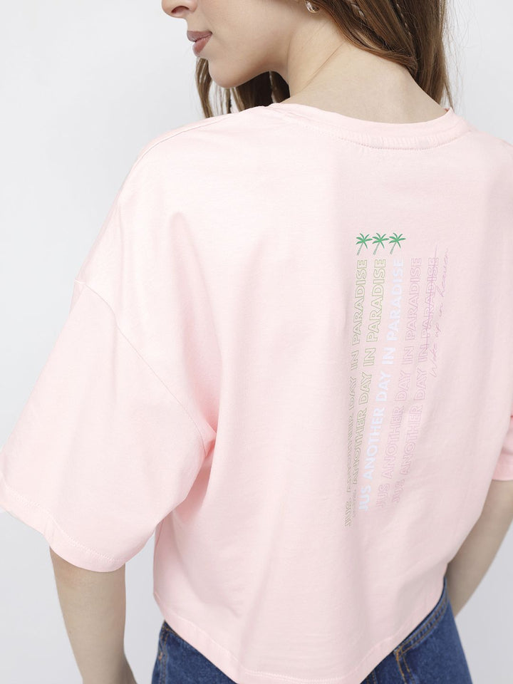 DressBerry Beyond Bland Tropic Escape Boxy T-shirt