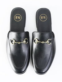 MONKSTORY Horsebit Classic Mules - Hitam