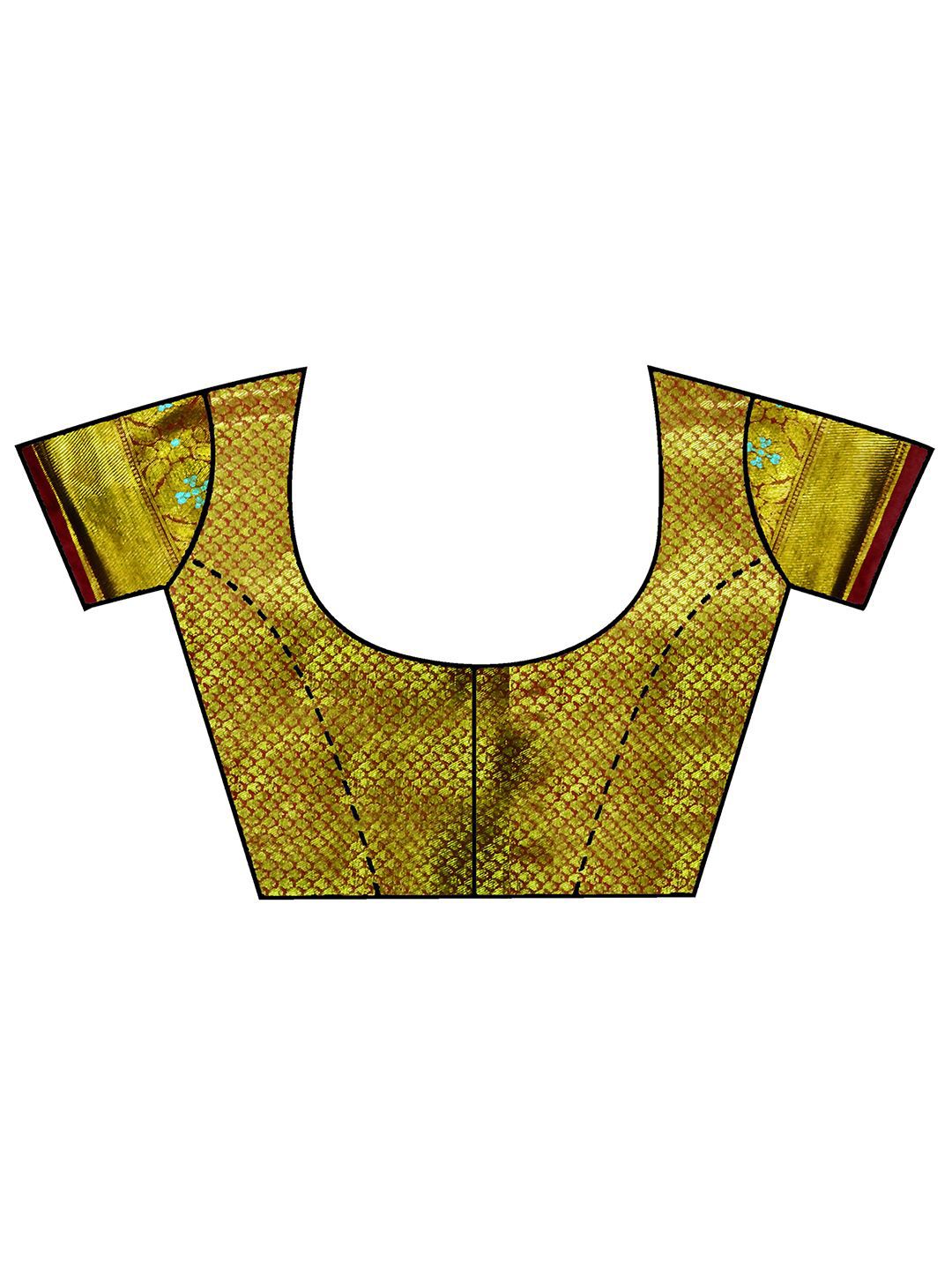 Saree mall Woven Design Zari Ethnic Motifs Kanjeevaram Sarees