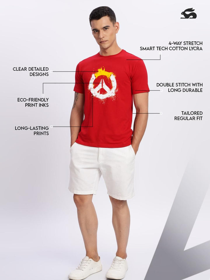 ADRO Men Red Tshirts