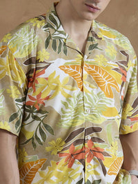 DENNISON Men Comfort Floral Tropical Printed Shirt
