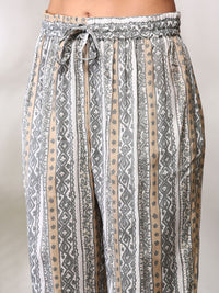 Anouk Geometric Printed Regular Straight Kurta with Trousers & Dupatta