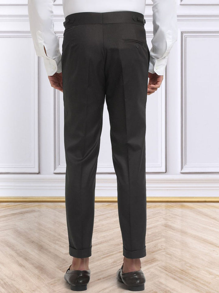 KLOTTHE Men Cotton Rich Solid Slim Fit Gurkha Pants