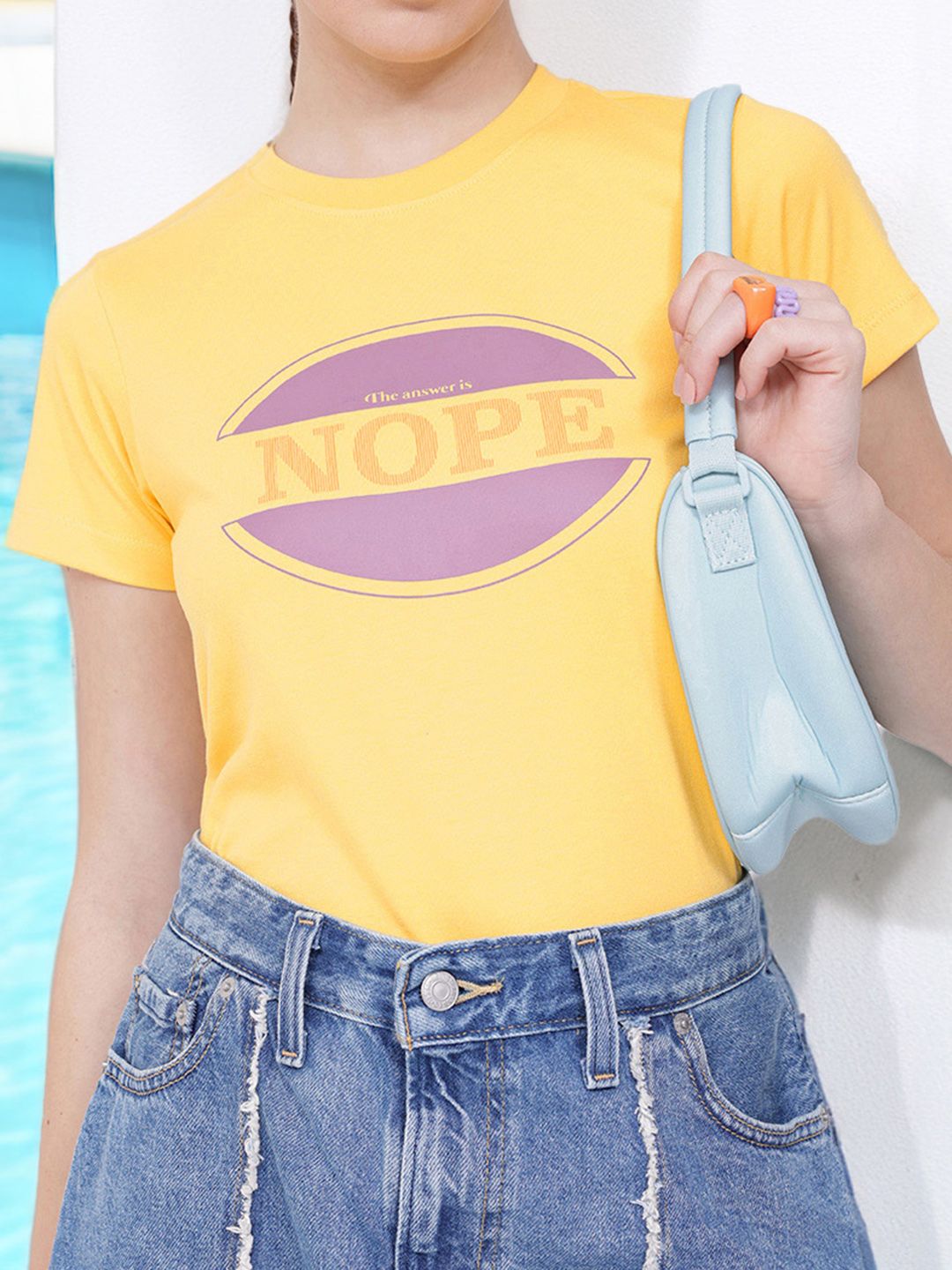 DressBerry Classic Minimalist Printed T-shirt