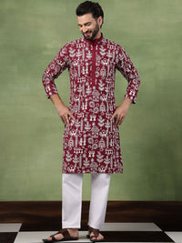 SOJANYA Men Embroidered Thread Work Kurta