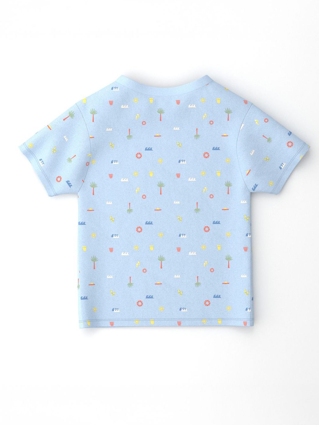 Nauti Nati Infants' Cotton Pack of 2 Ocean Print T-shirt