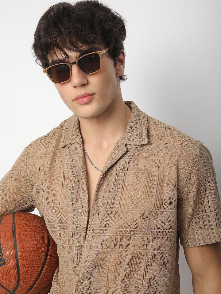 VASTRADO Men Classic Opaque Casual Shirt