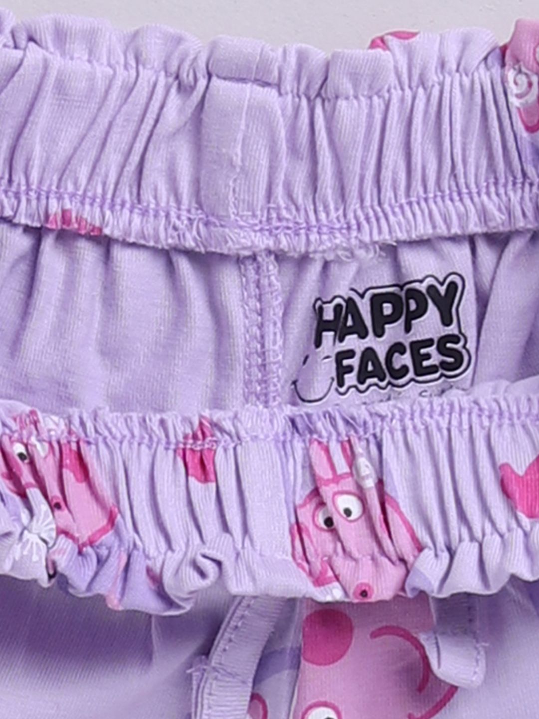 Happy Faces Girls Peppa Pig Printed Pure Cotton Shorts