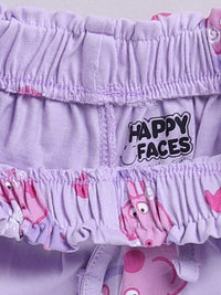 Happy Faces Girls Peppa Pig Printed Pure Cotton Shorts