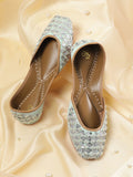 House of Pataudi Women Ethnic Embellished Mojaris