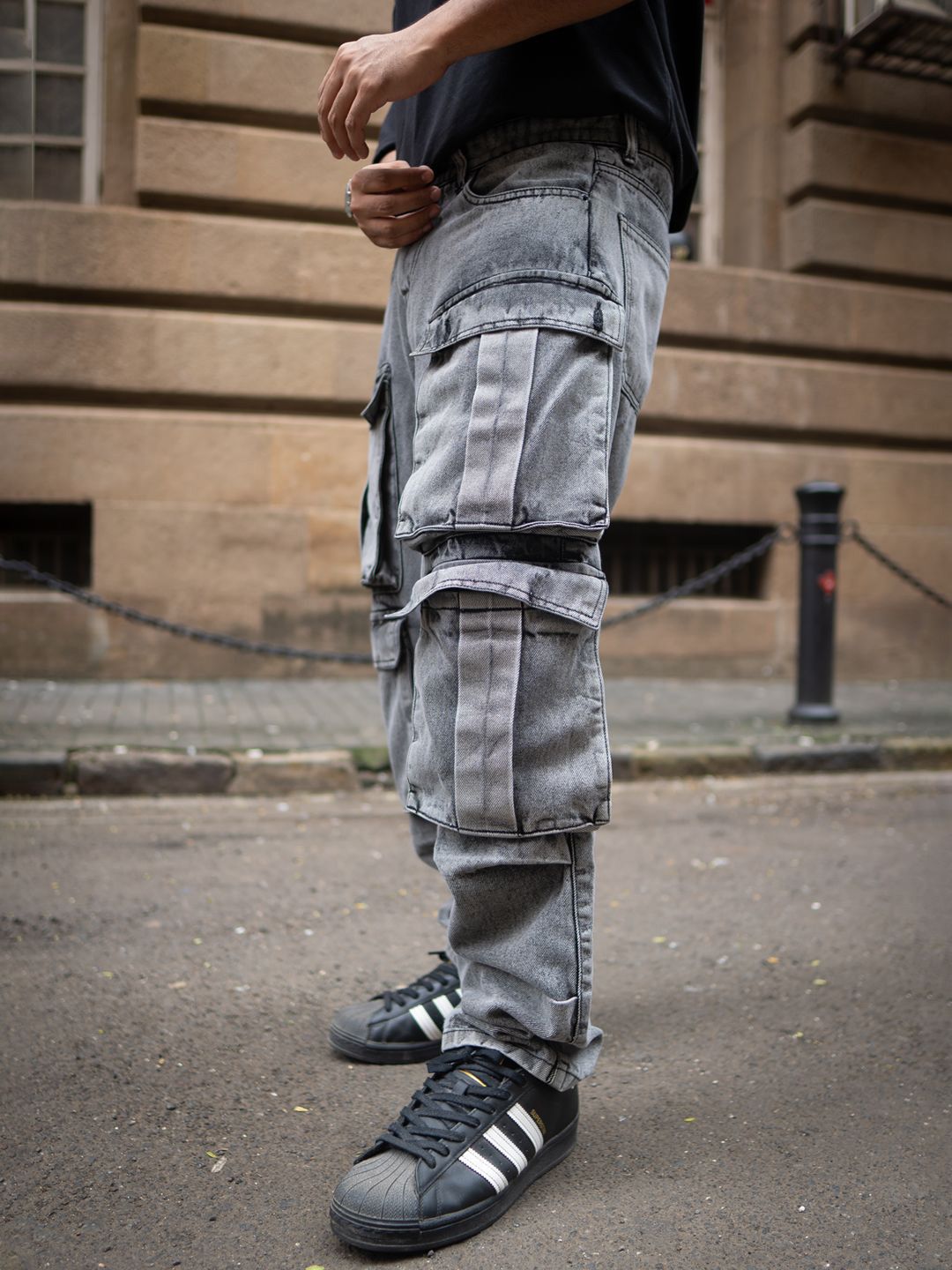 Powerlook Men Relaxed Fit Cargos Jeans