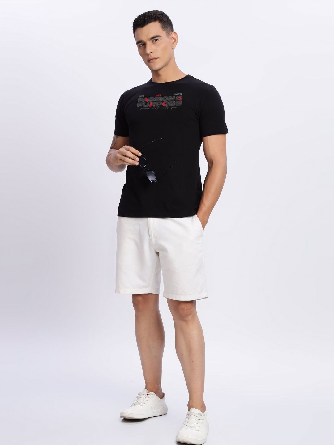 ADRO Men Typography Printed Round Neck Cotton T-shirt