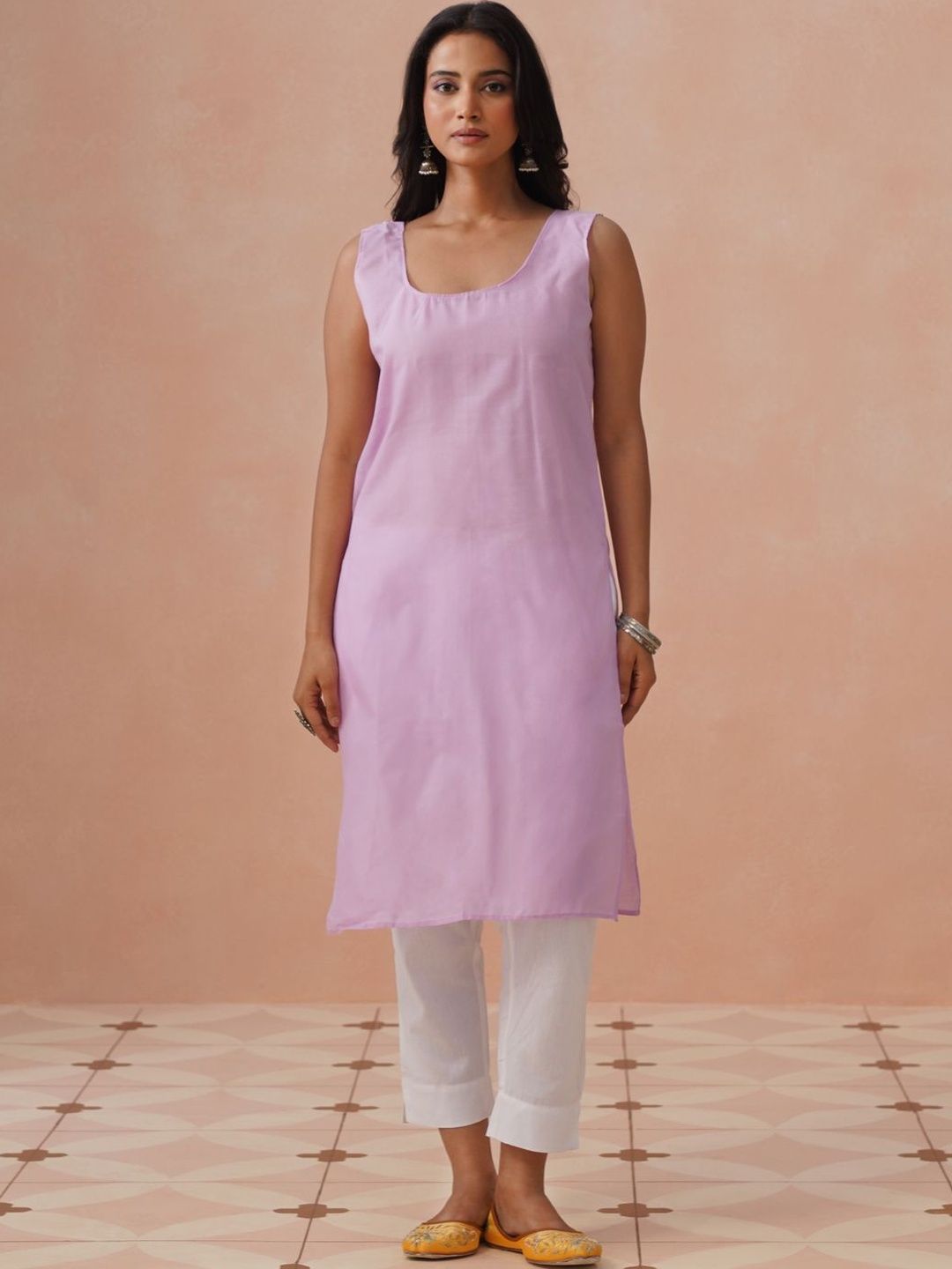 Rumah Wanita Chikankari Bersulam Chikankari Georgette Kurta