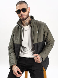 ADRO Men Colourblocked Windcheater Bomber Jacket