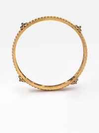 PANASH- Set Of 2 24 CT Gold-Plated Handcrafted Antique Bangles