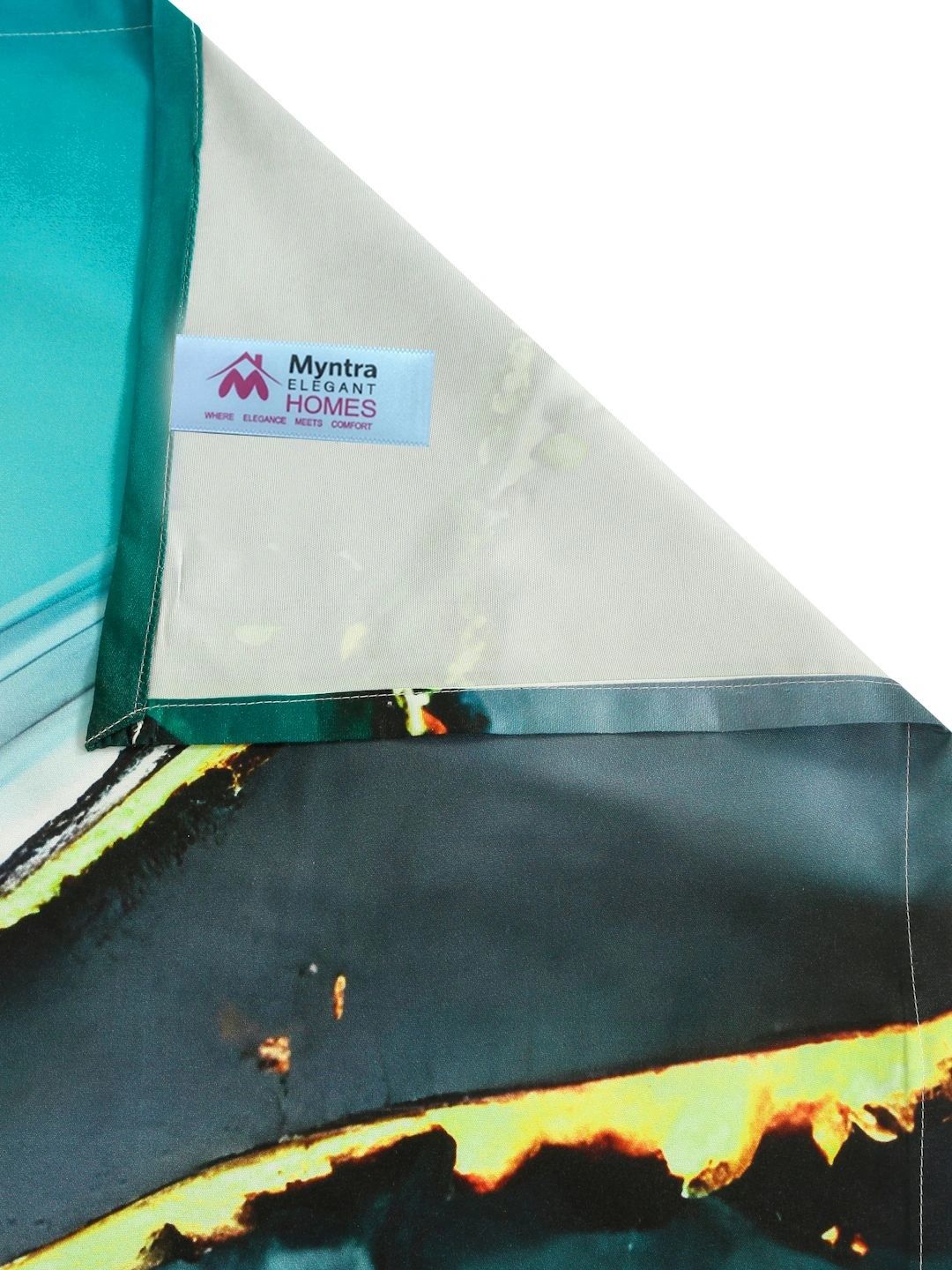 Myntra Elegant Homes Green 400 TC King Bedsheet with 2 Pillow Covers