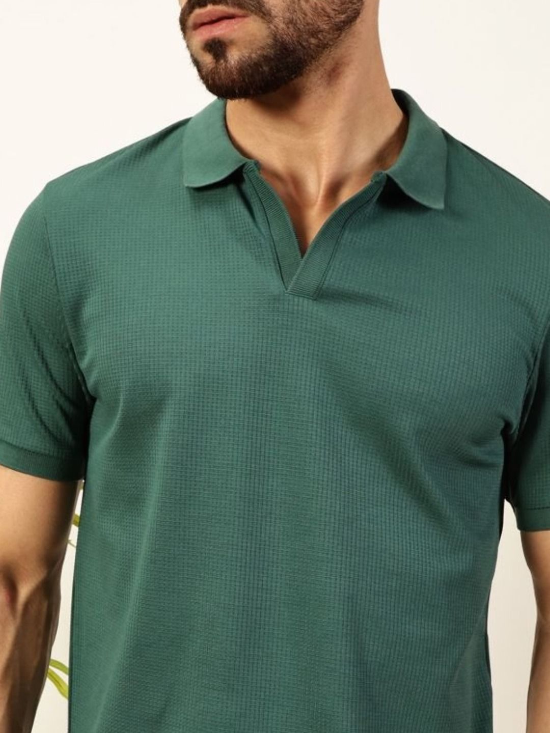 Thomas Scott Men Anti Odour Solid Polo Collar T-shirt