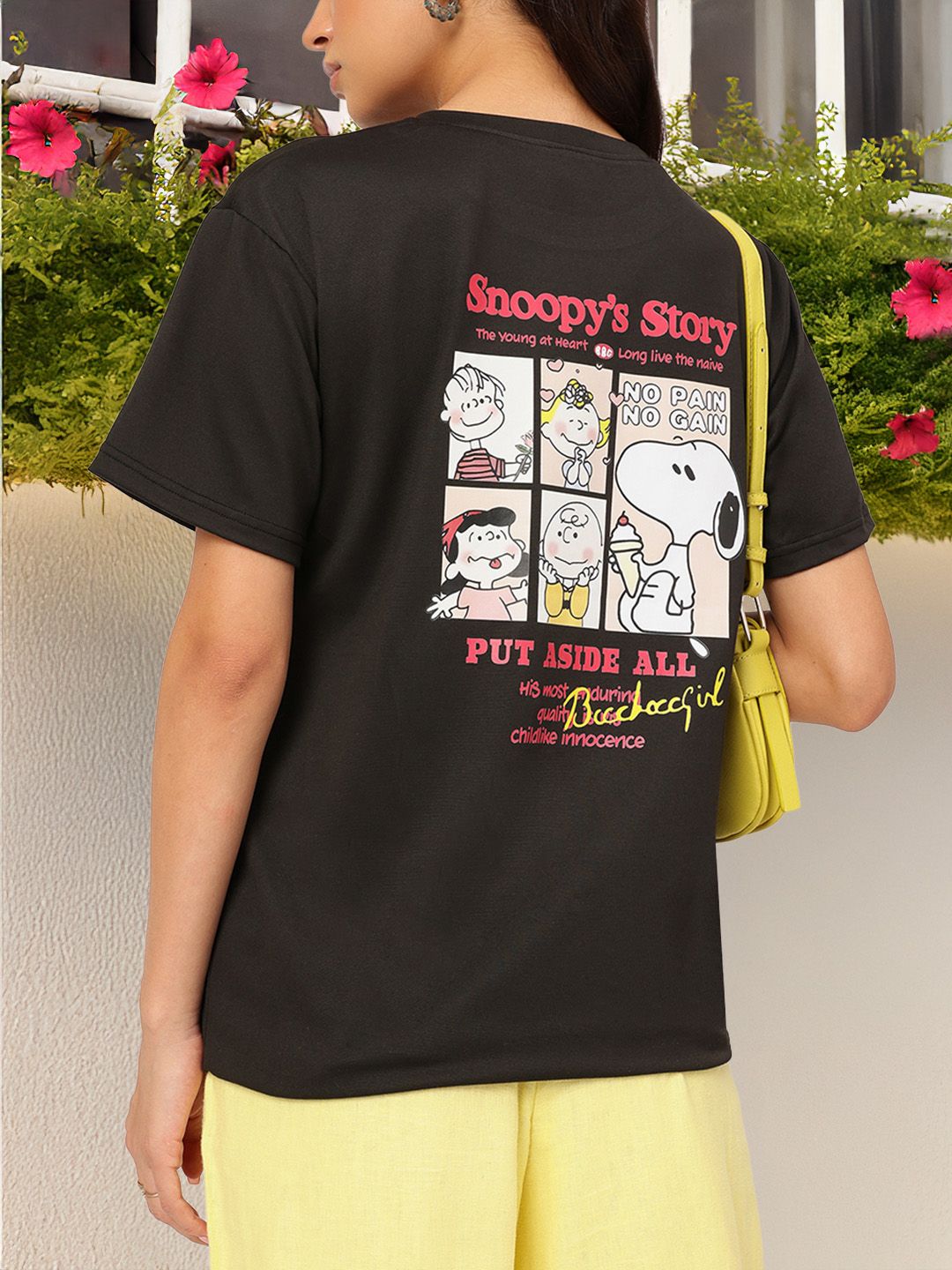 DressBerry Typography Printed Round Neck T-shirt