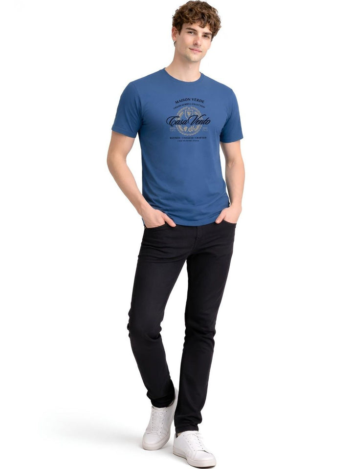 ADRO Men Brand Logo Printed T-shirt