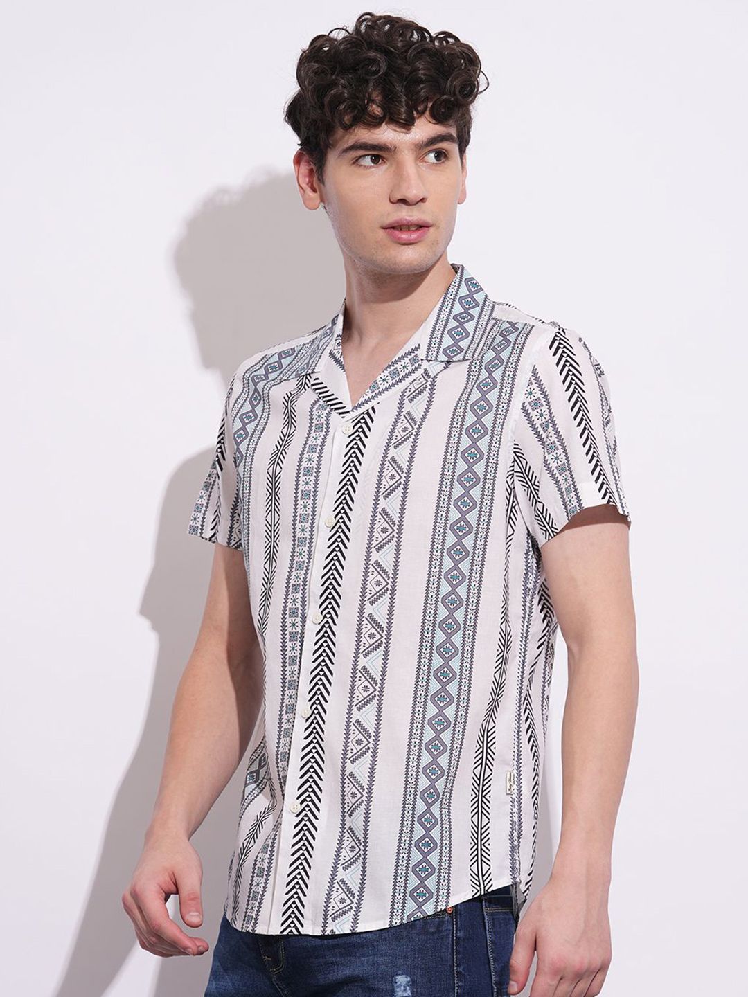 Being Human Men Classic Opaque Printed Casual Shirt