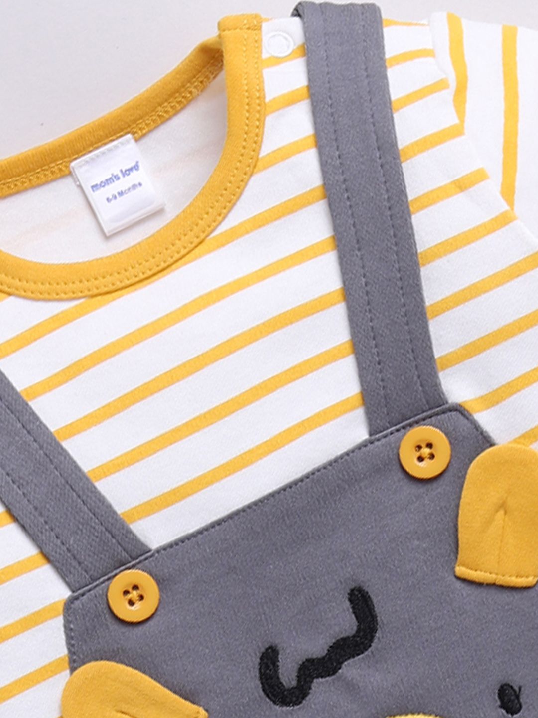 Moms Love Infant Boys Striped Pure Cotton Party Romper