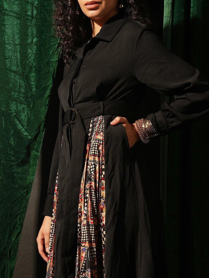 RAREISM Women Printed A-Line Maxi Dress